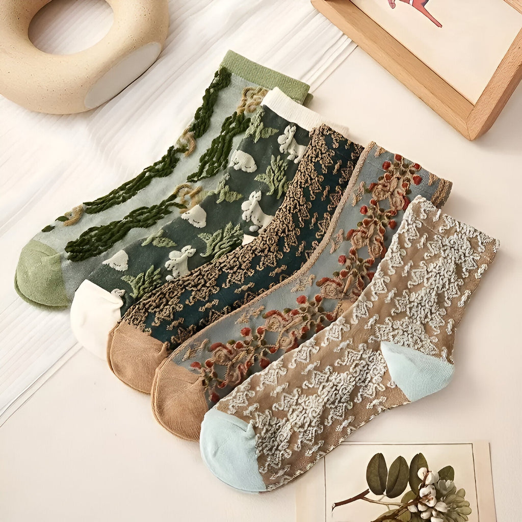 Fuzzy Stitch Socks