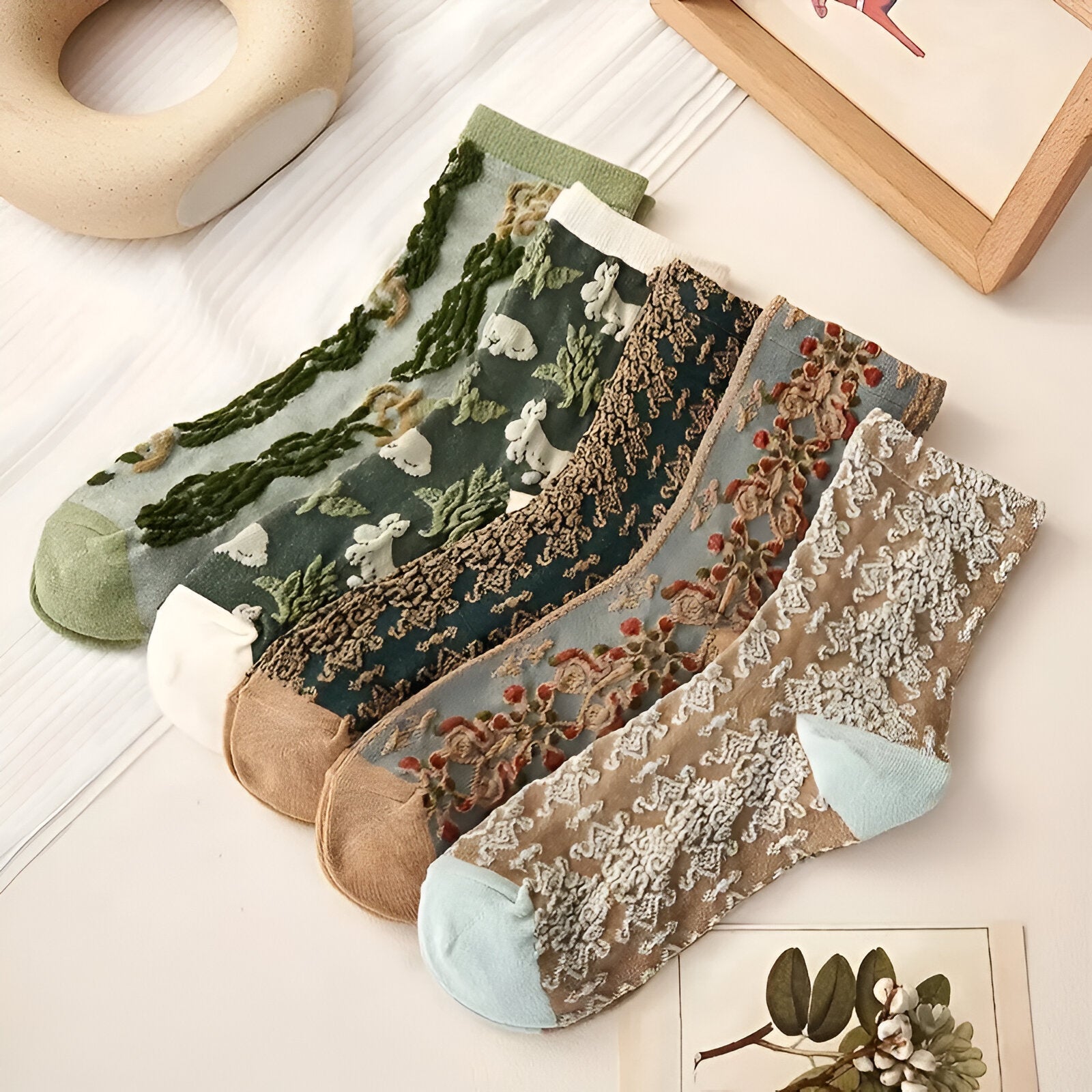 Fuzzy Stitch Socks