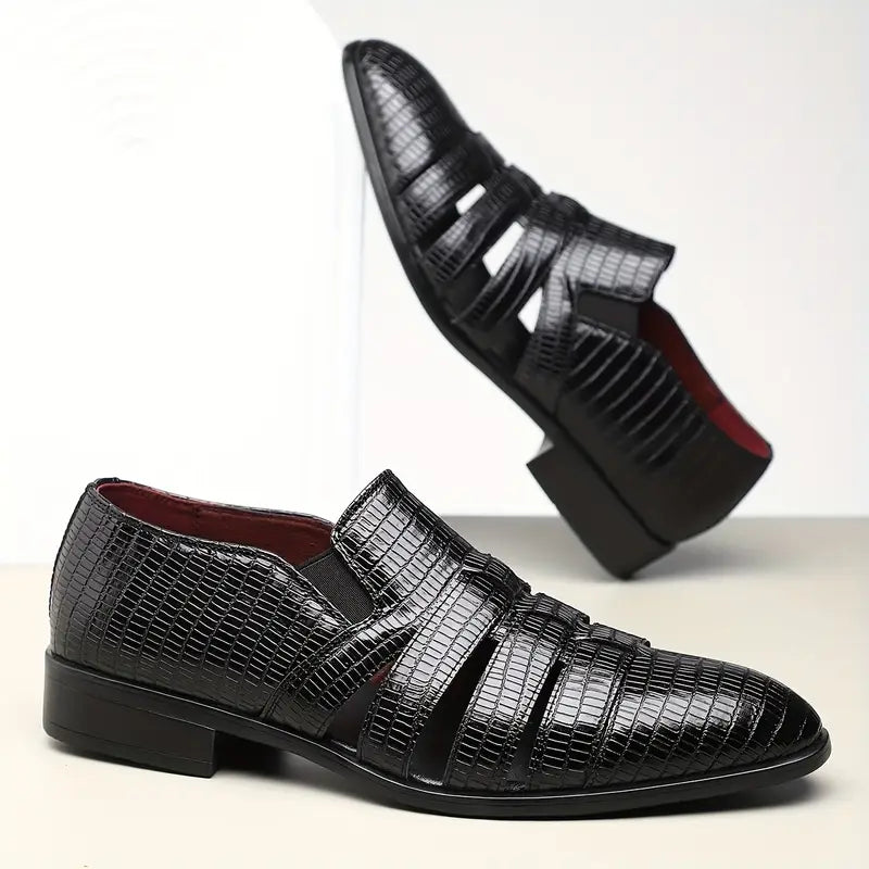 Oxford Ostrich Leather Loafers