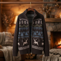 Alpine Wool Zip Cardigan