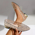 SheerLuxe Embroidered Flats
