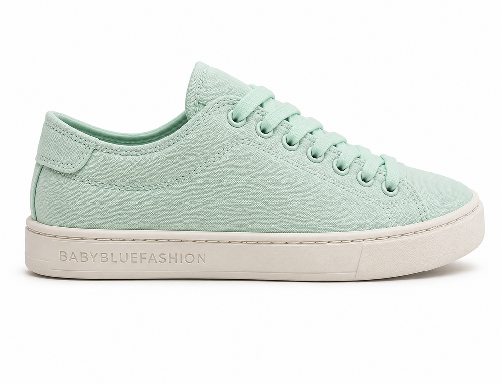 Baby Blue Fashion Mint Green Casual Sneakers