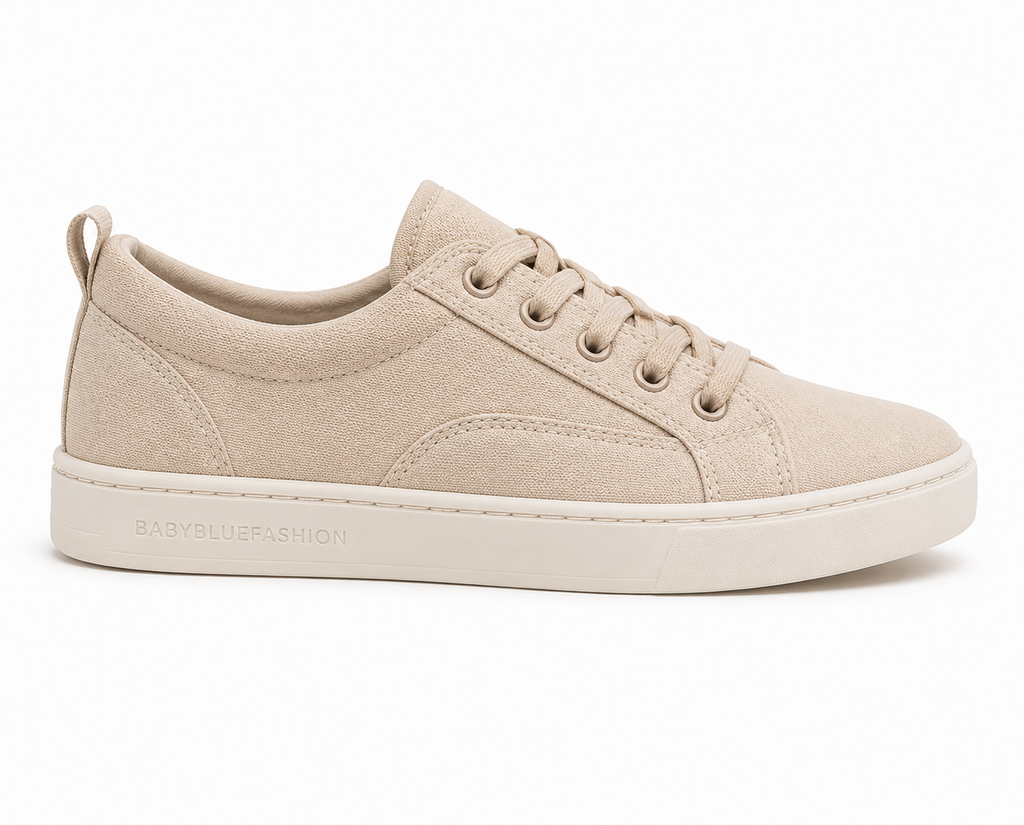 Baby Blue Fashion Sand Beige Casual Sneakers