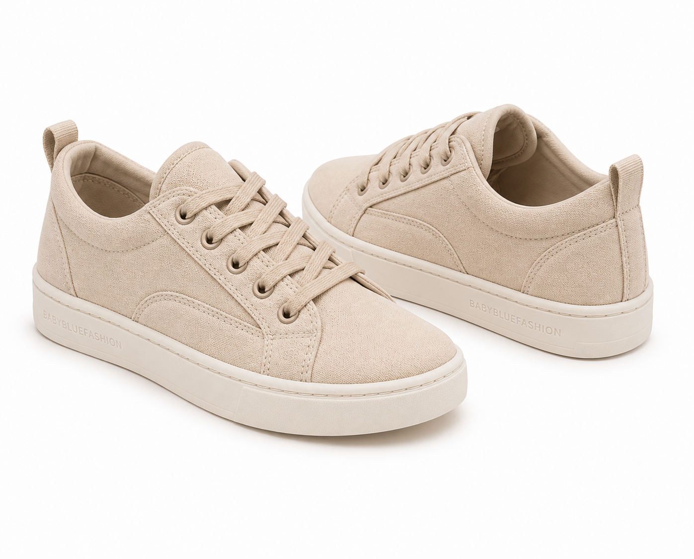Baby Blue Fashion Sand Beige Casual Sneakers