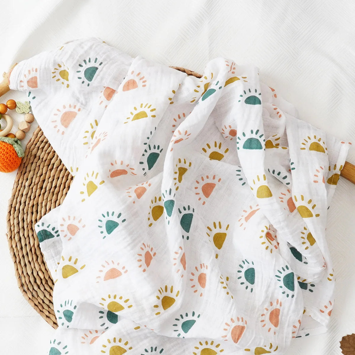 Baby Muslin Swaddle Blanket 100% Cotton Multi-Purpose