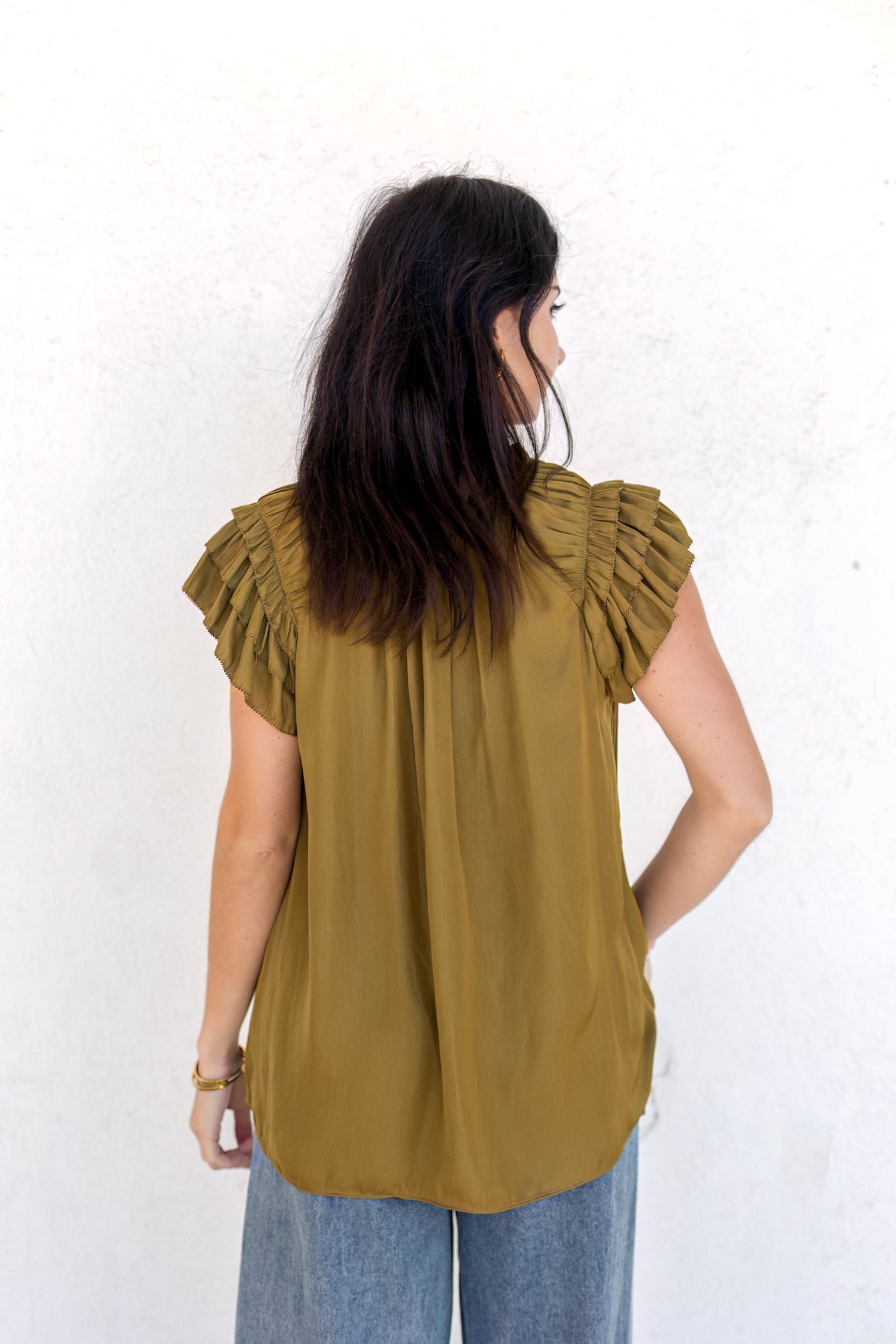 MILA GREEN TOP - Image 2