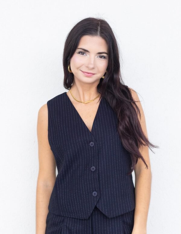 TIANA PINSTRIPE VEST